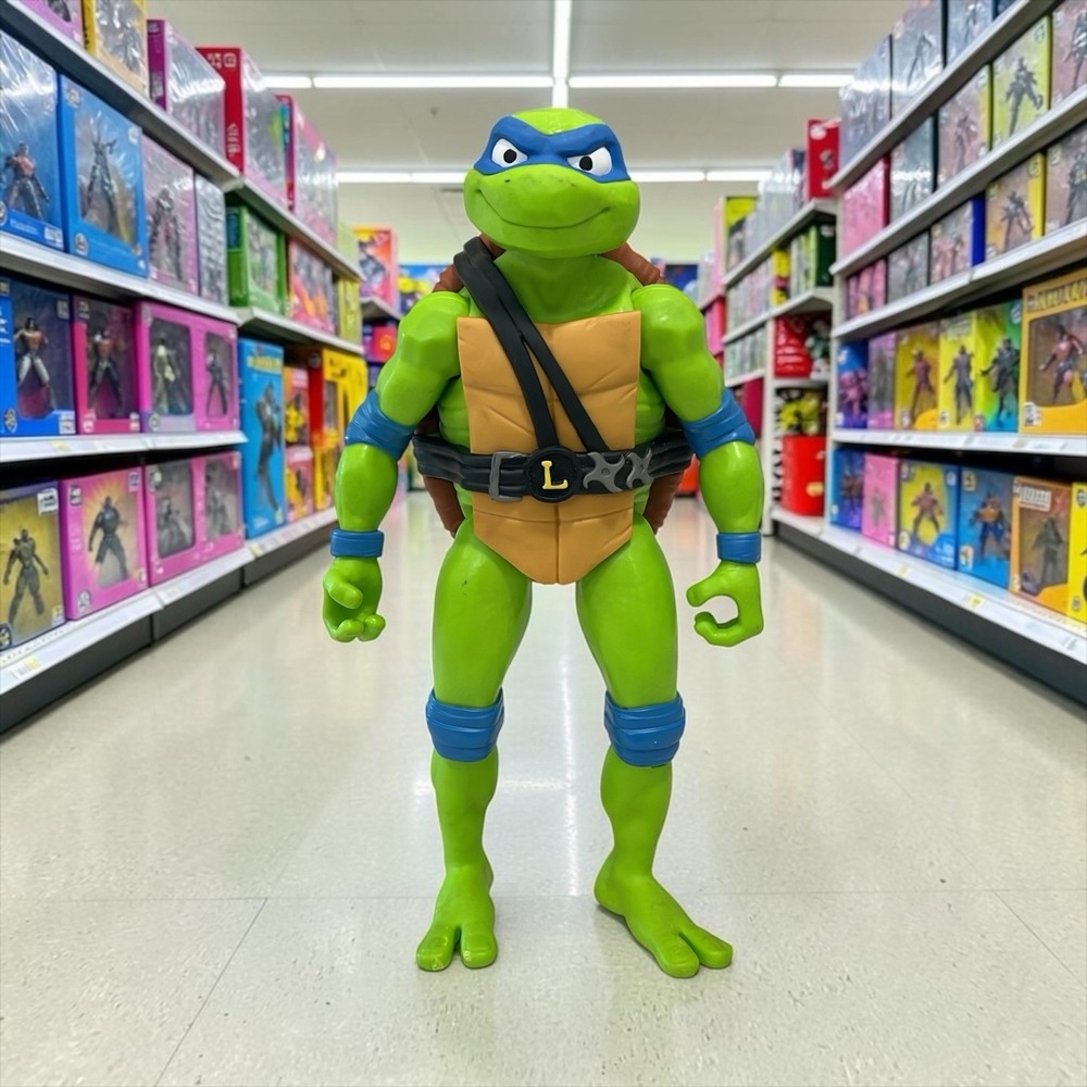 Teenage Mutant Ninja Turtles Leonardo 12 in Action Figure Green/Blue Shell